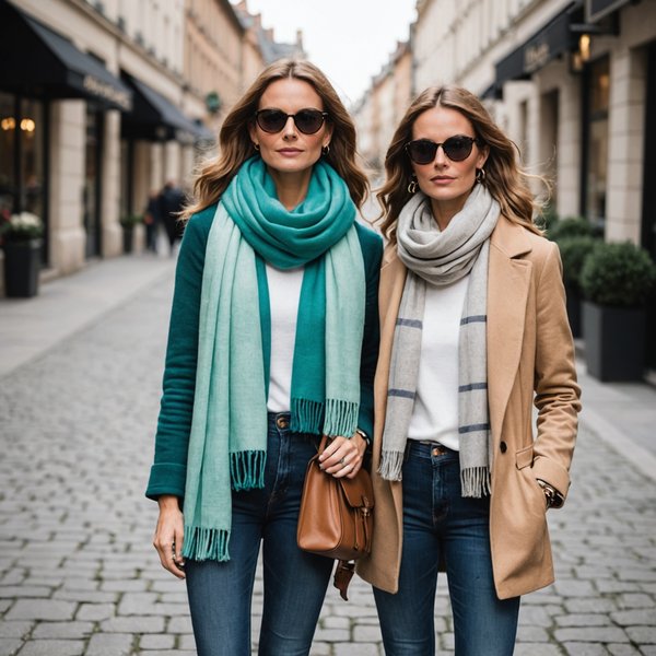 Quels conseils pour assortir des foulards en cachemire avec des tenues de printemps?