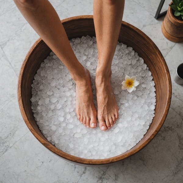 Quels sont les avantages des bains de pieds au sel d'Epsom pour la relaxation et la récupération musculaire?
